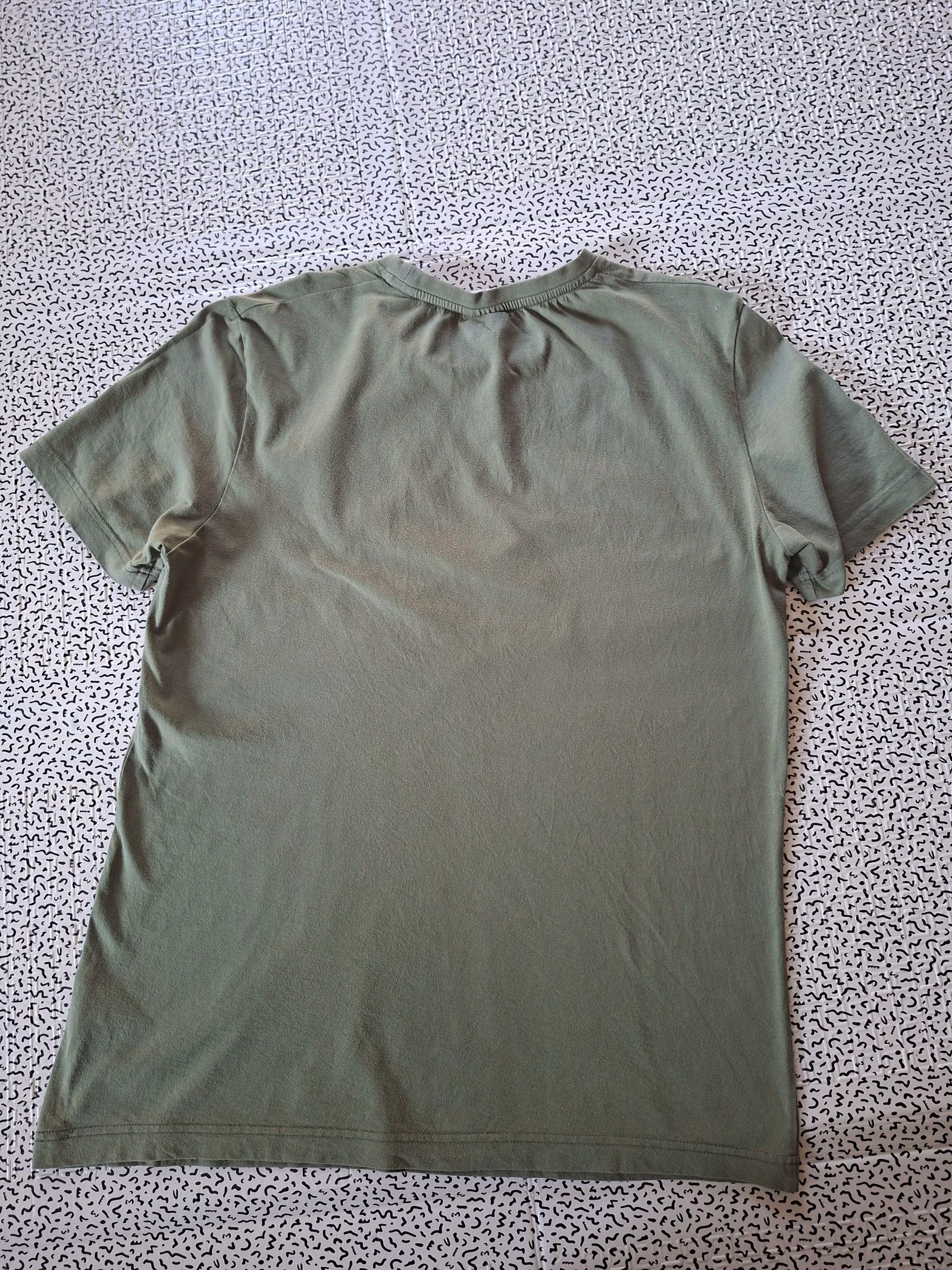Le Coq Sportif khaki logo t-shirt for men size M 100% cotton – photo 7